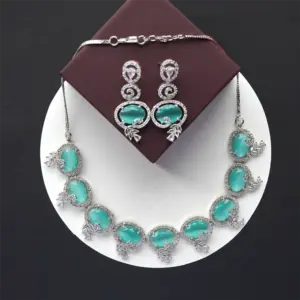 Hidayah Heven  American Diamond Studded Jewellery Set